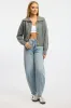 Grey Collar Knit Cardigan sold by Ally Fashion
