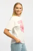 White Graphic Tee Short Sleeve sold by Ally Fashion