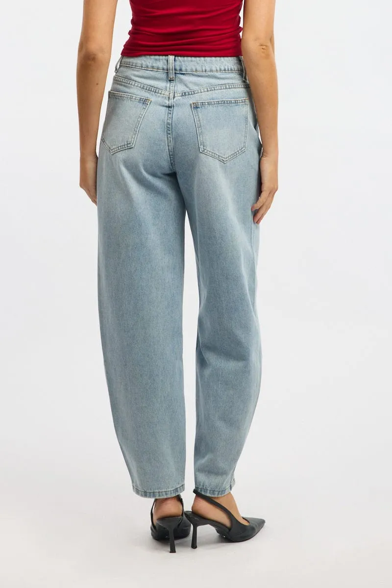 Denim Barrel Jeans sold by Ally Fashion product image thumbnail 4