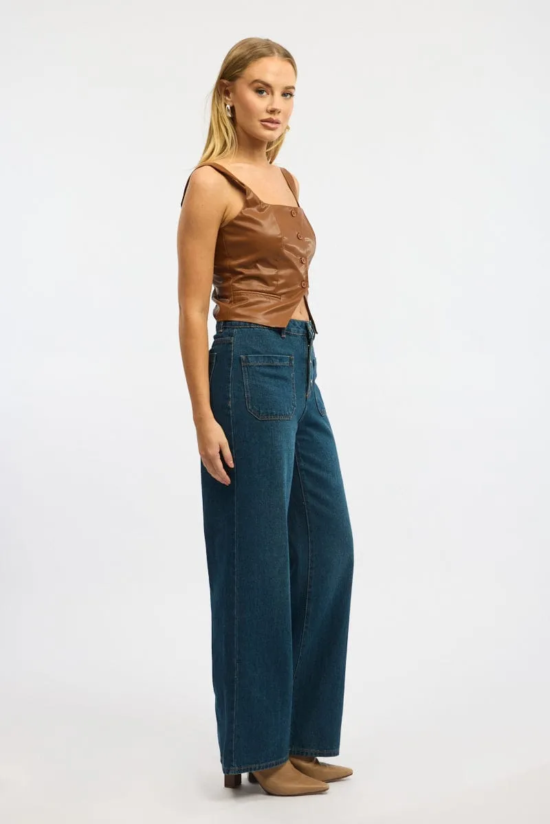 Denim Baggy Jeans Low Rise sold by Ally Fashion product image thumbnail 3