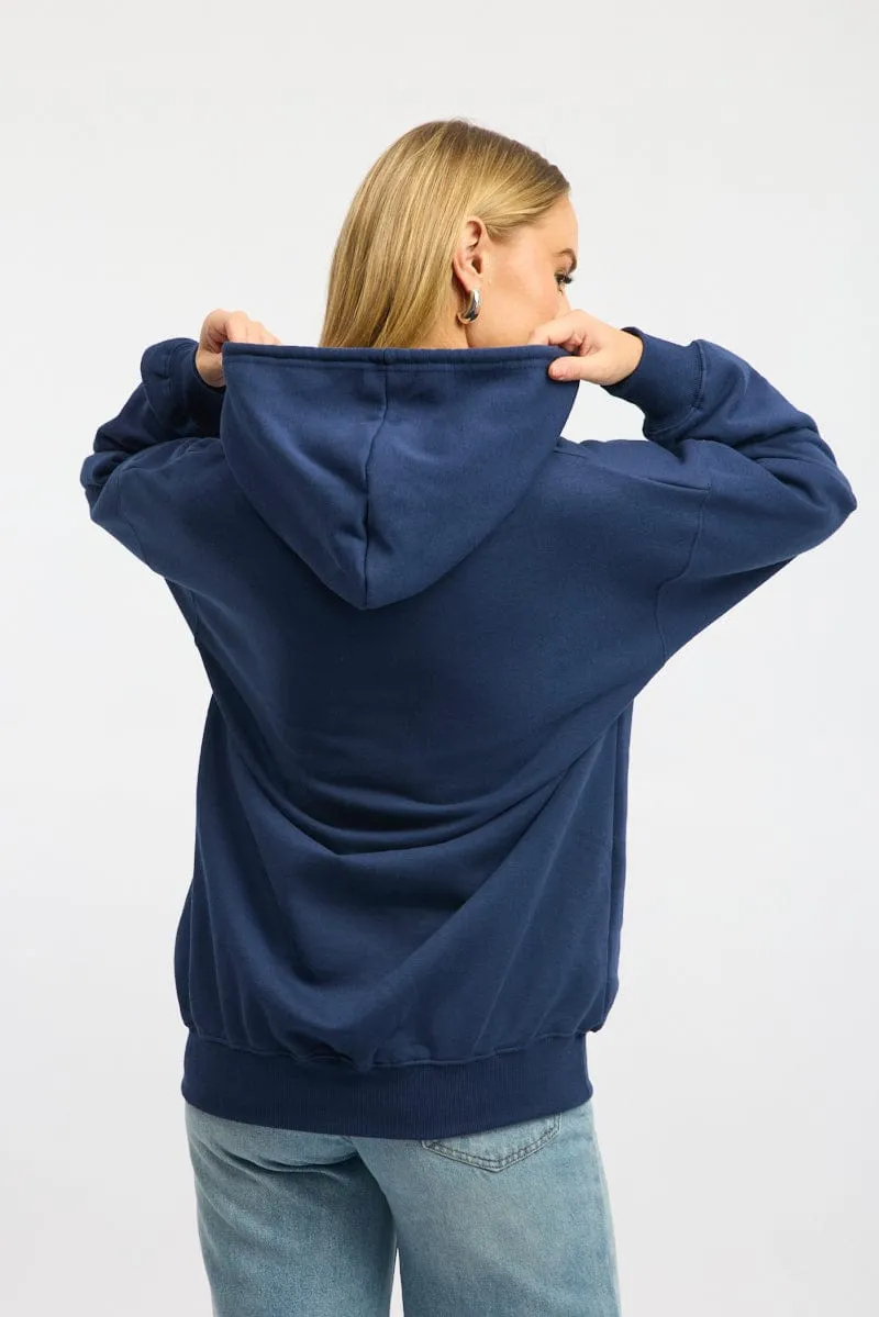 Blue Graphic Hoodie sold by Ally Fashion product image thumbnail 4