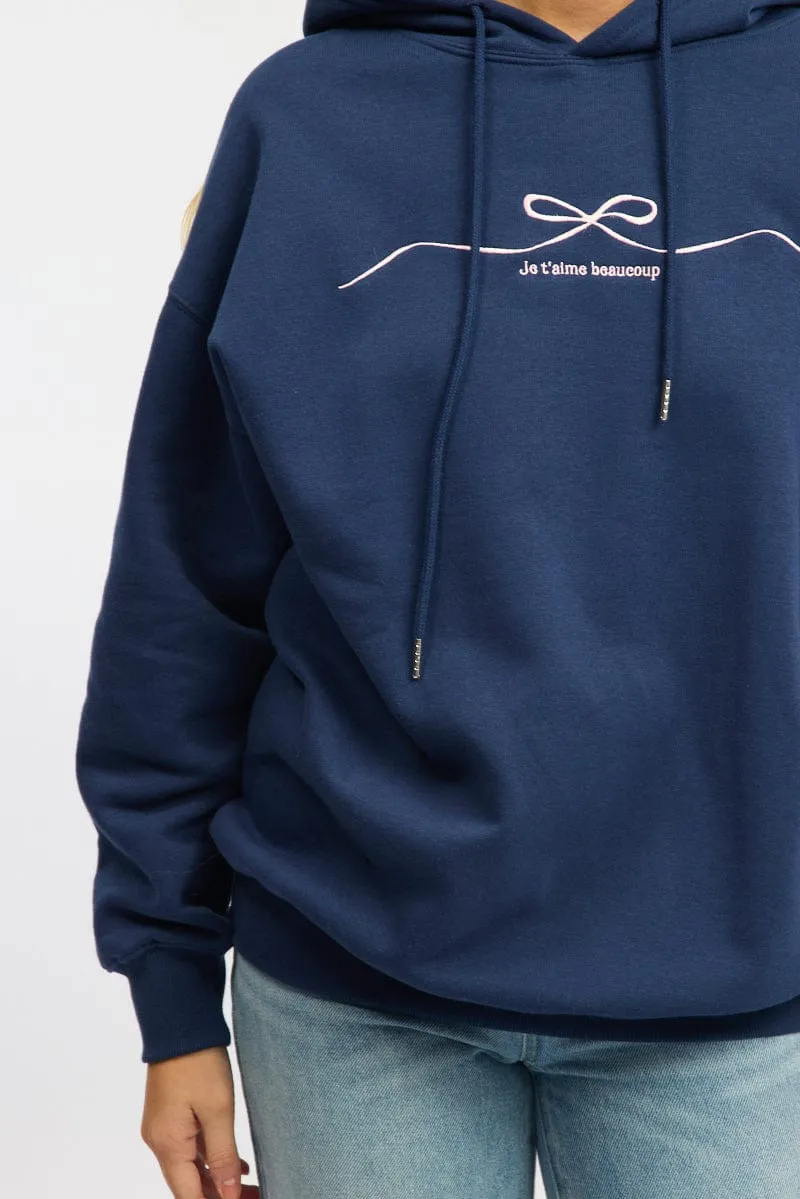 Blue Graphic Hoodie sold by Ally Fashion product image thumbnail 5