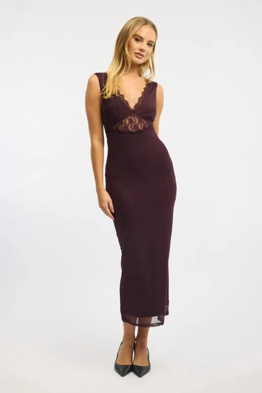 Red Bodycon Dress Sleeveless Mesh sold by Ally Fashion