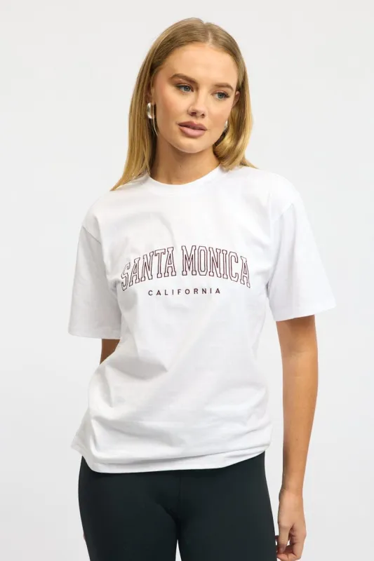White Graphic Tee Short Sleeve sold by Ally Fashion