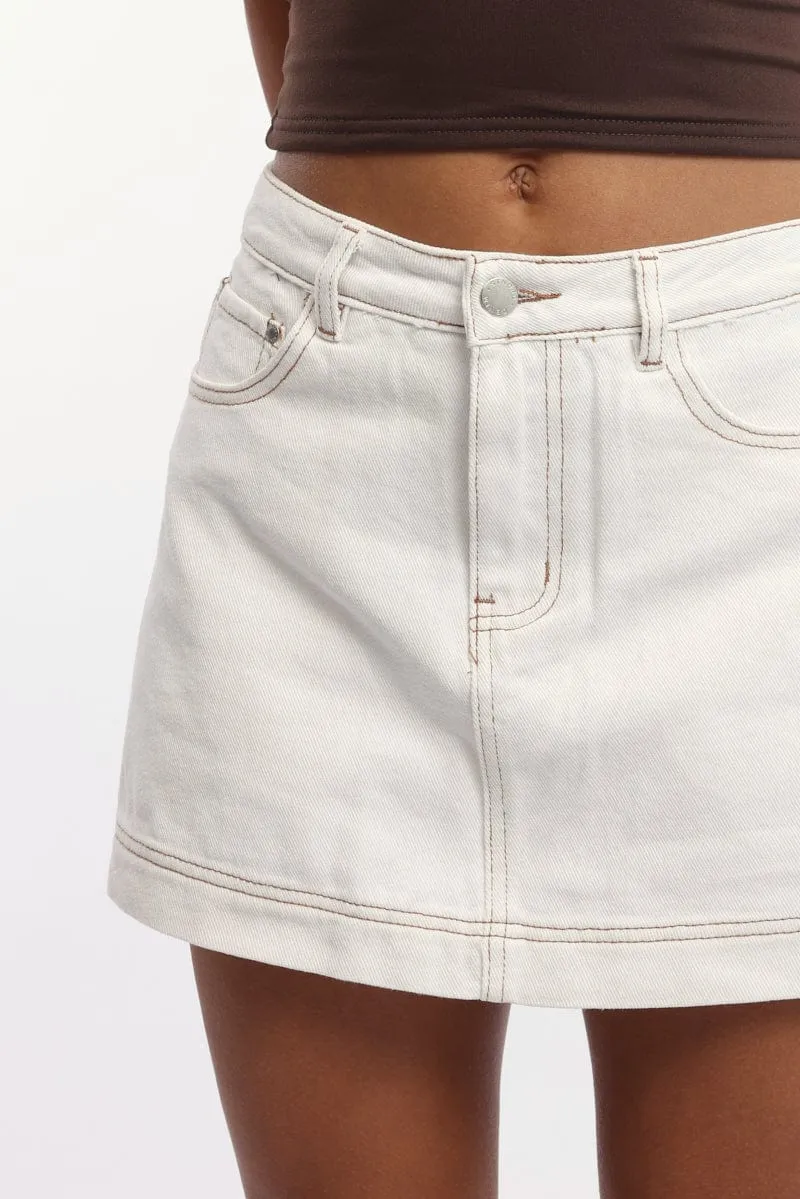 White Skorts High Rise sold by Ally Fashion product image thumbnail 5