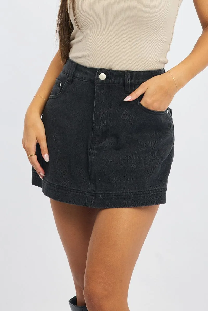 Grey Skorts High Rise sold by Ally Fashion product image thumbnail 2