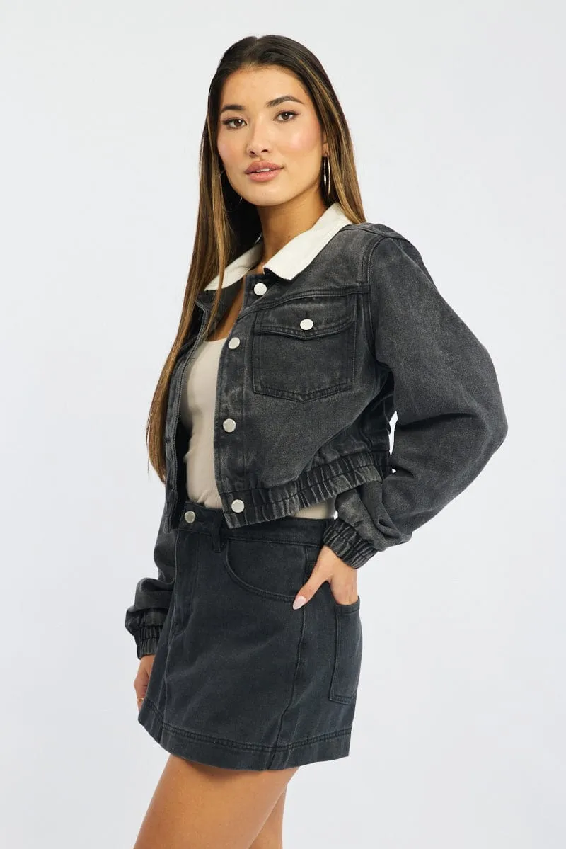 Grey Skorts High Rise sold by Ally Fashion product image thumbnail 4