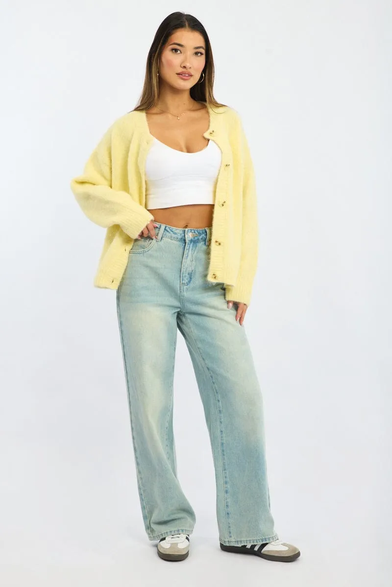 Denim Wide Leg Jeans Mid Rise sold by Ally Fashion product image thumbnail 2