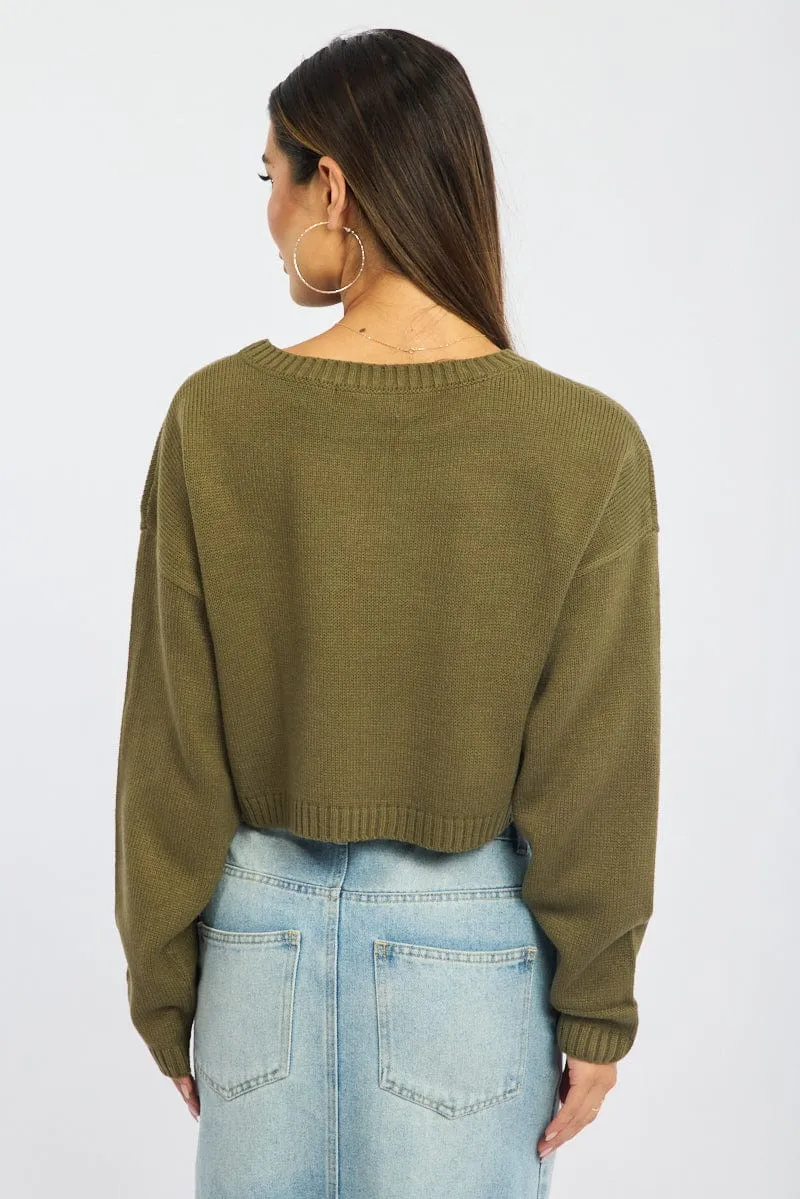 Green Star Knit Jumper Long Sleeve sold by Ally Fashion product image thumbnail 4