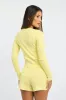 Yellow Knit Shorts sold by Ally Fashion