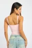 Pink Supersoft Bodysuit Sleeveless Bra Insert sold by Ally Fashion