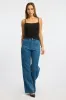 Denim Wide Leg Jeans High Rise sold by Ally Fashion