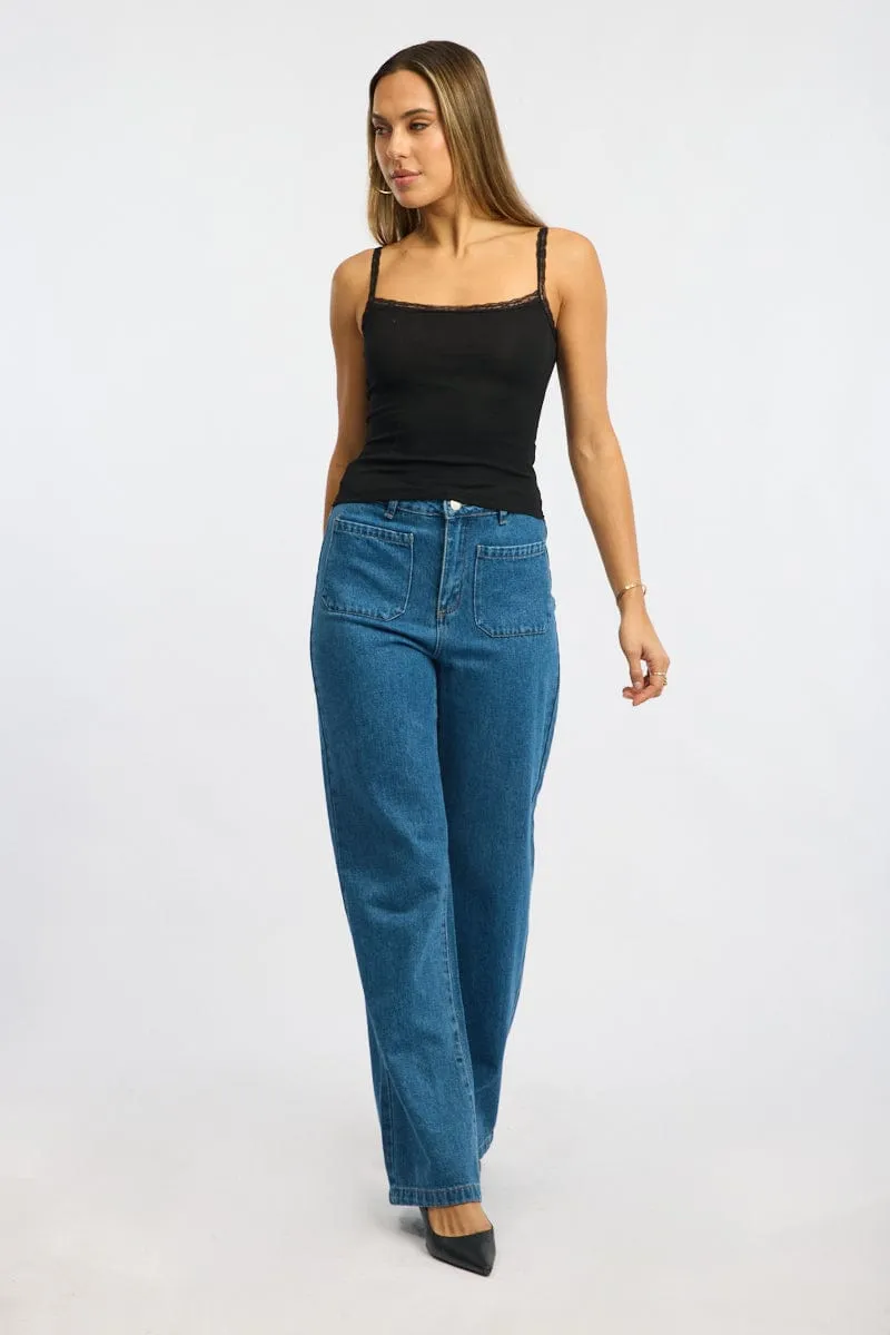 Black Lace Tank Top Sleeveless sold by Ally Fashion product image thumbnail 2