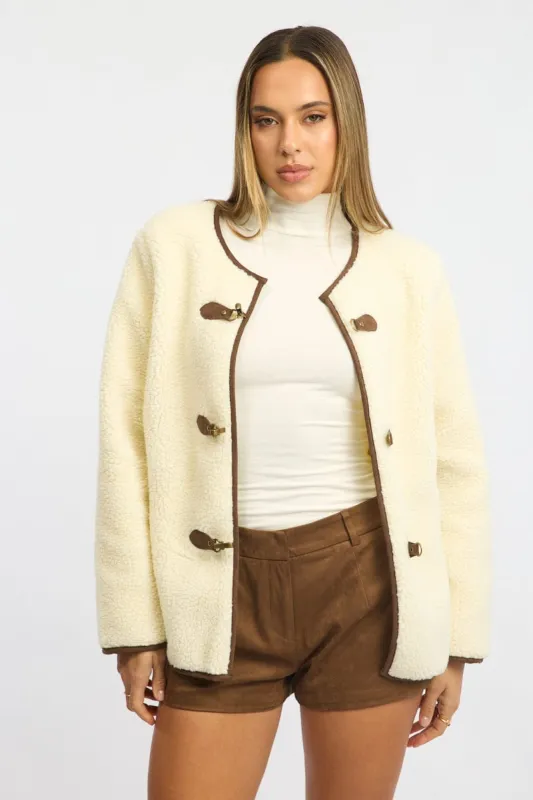 White Terry Coat sold by Ally Fashion