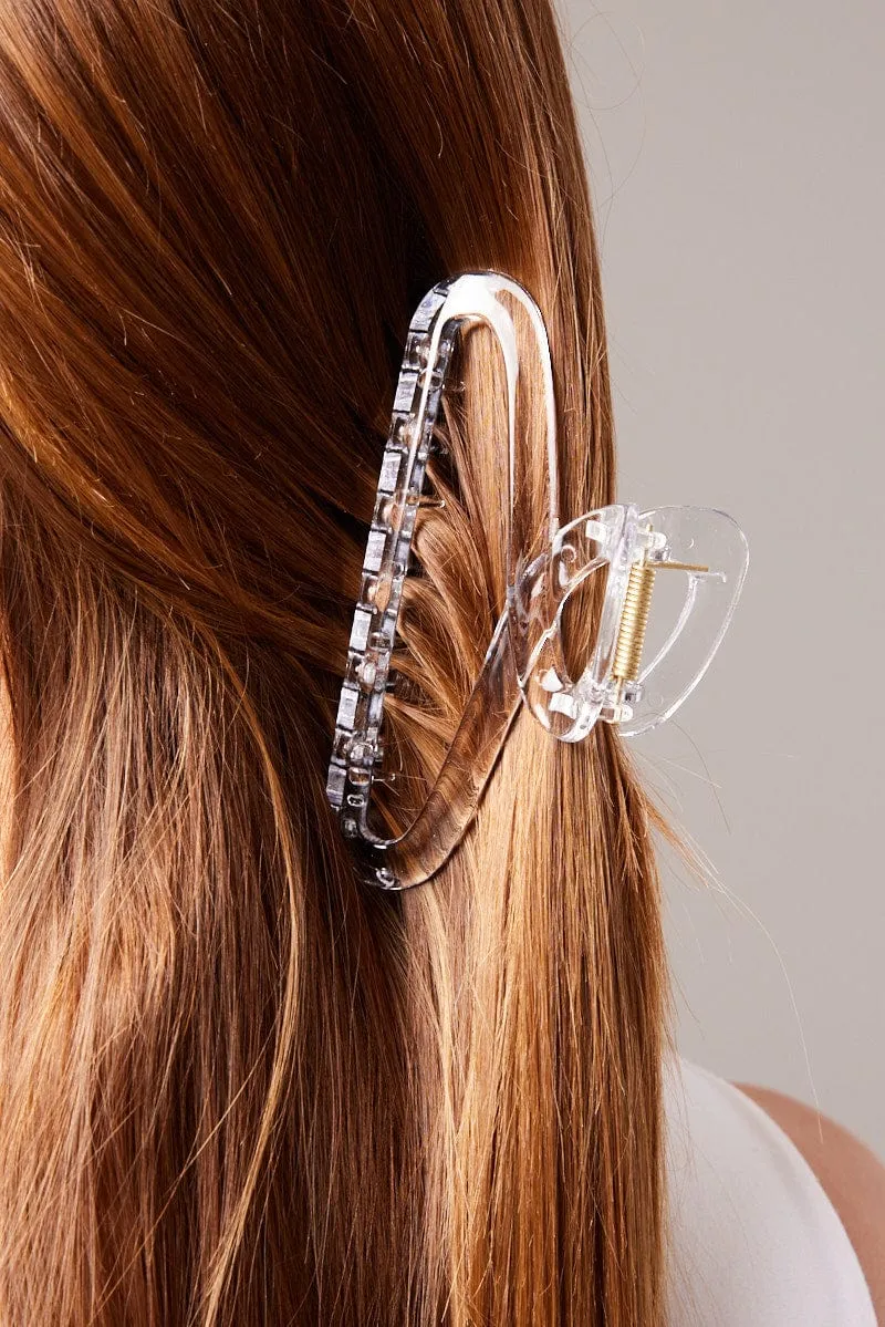 Metallic Claw Clip Intersecting sold by Ally Fashion