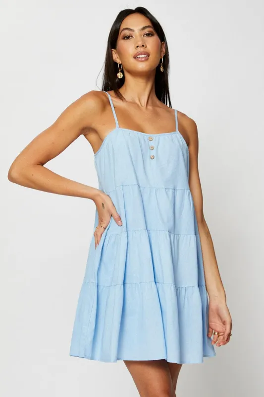 Blue A Line Dress Mini sold by Ally Fashion