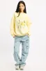 Yellow Graphic Sweater Long Sleeve sold by Ally Fashion