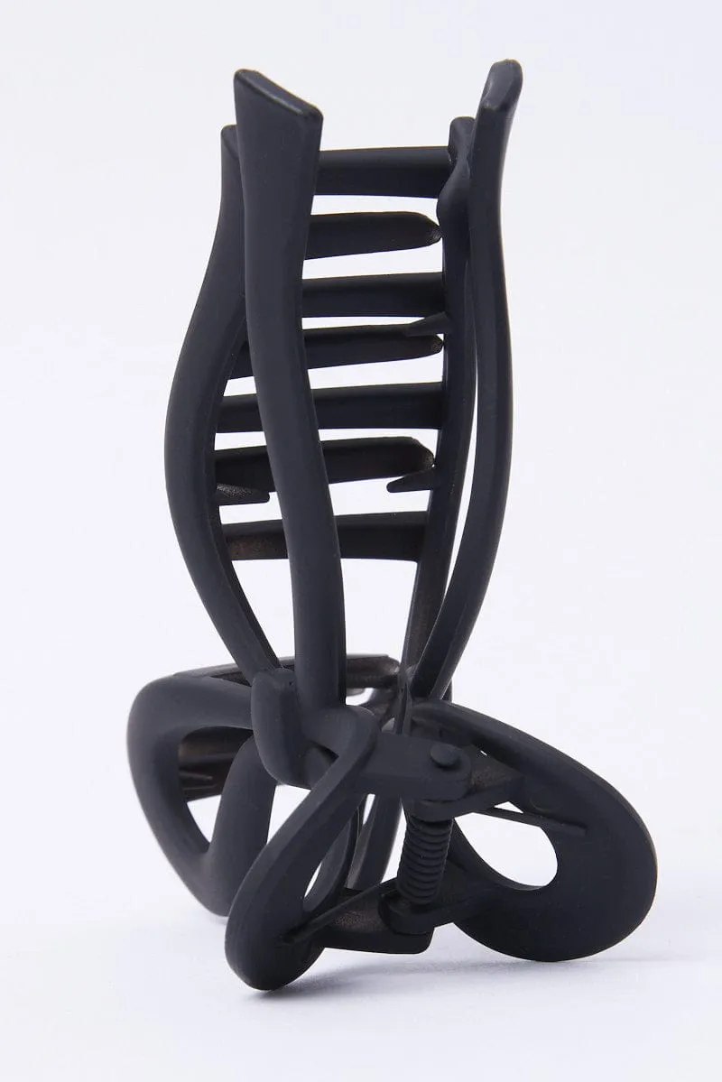 Black Bow Hair Claw Clip sold by Ally Fashion product image thumbnail 2