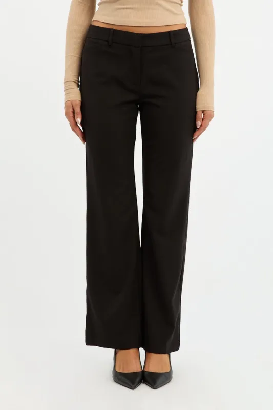 Black Work Pants Straight Fit sold by Ally Fashion