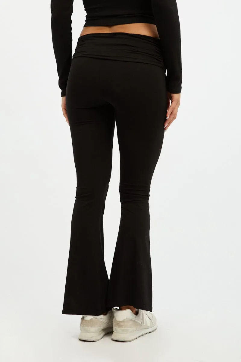 Black Flare Leg Pants sold by Ally Fashion product image thumbnail 4