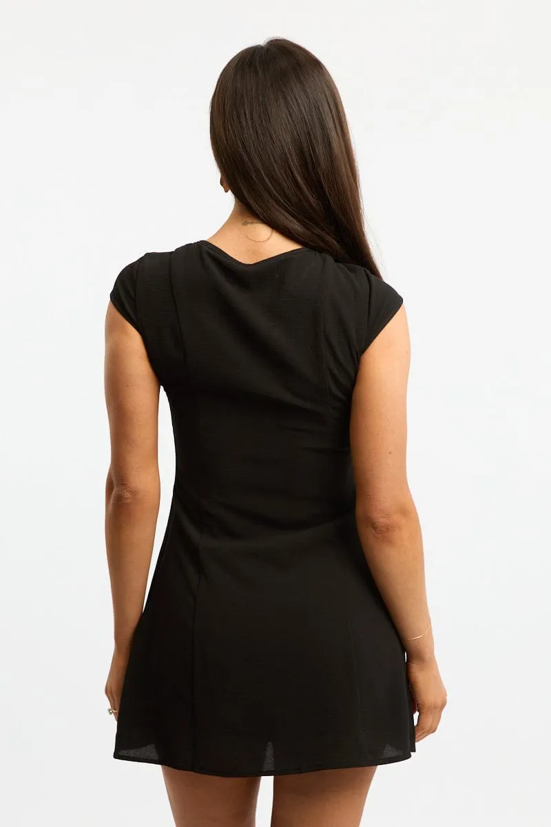 Black Mini Dress Cut Out Detail sold by Ally Fashion product image thumbnail 4