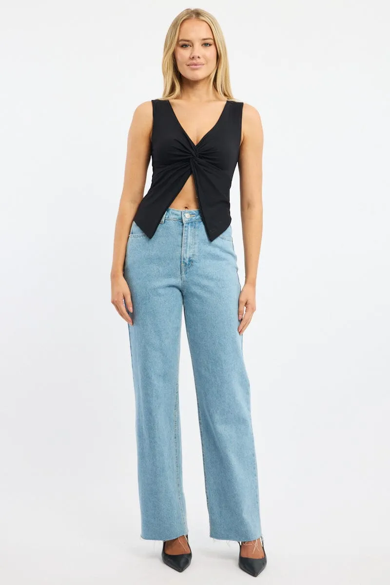 Black Crossover Top Sleeveless sold by Ally Fashion product image thumbnail 2