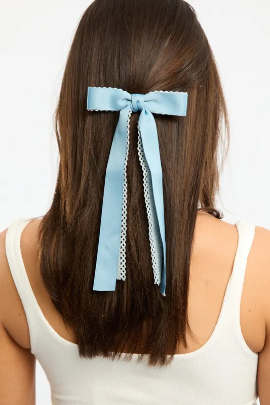 Blue Bow Hair Clips sold by Ally Fashion