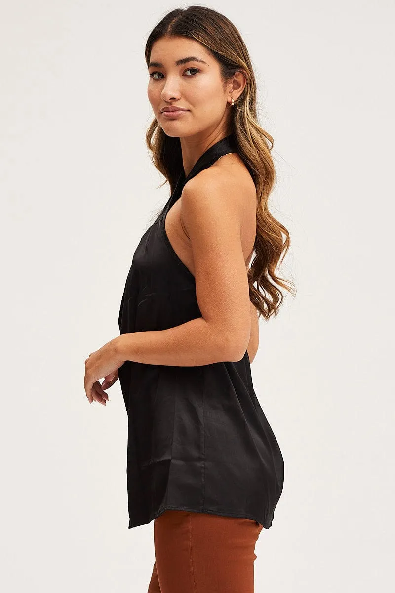 Black Halter Top Sleeveless sold by Ally Fashion product image thumbnail 4