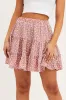 Print Elastic Waist Mini Skater Skirt sold by Ally Fashion