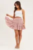 Print Elastic Waist Mini Skater Skirt sold by Ally Fashion