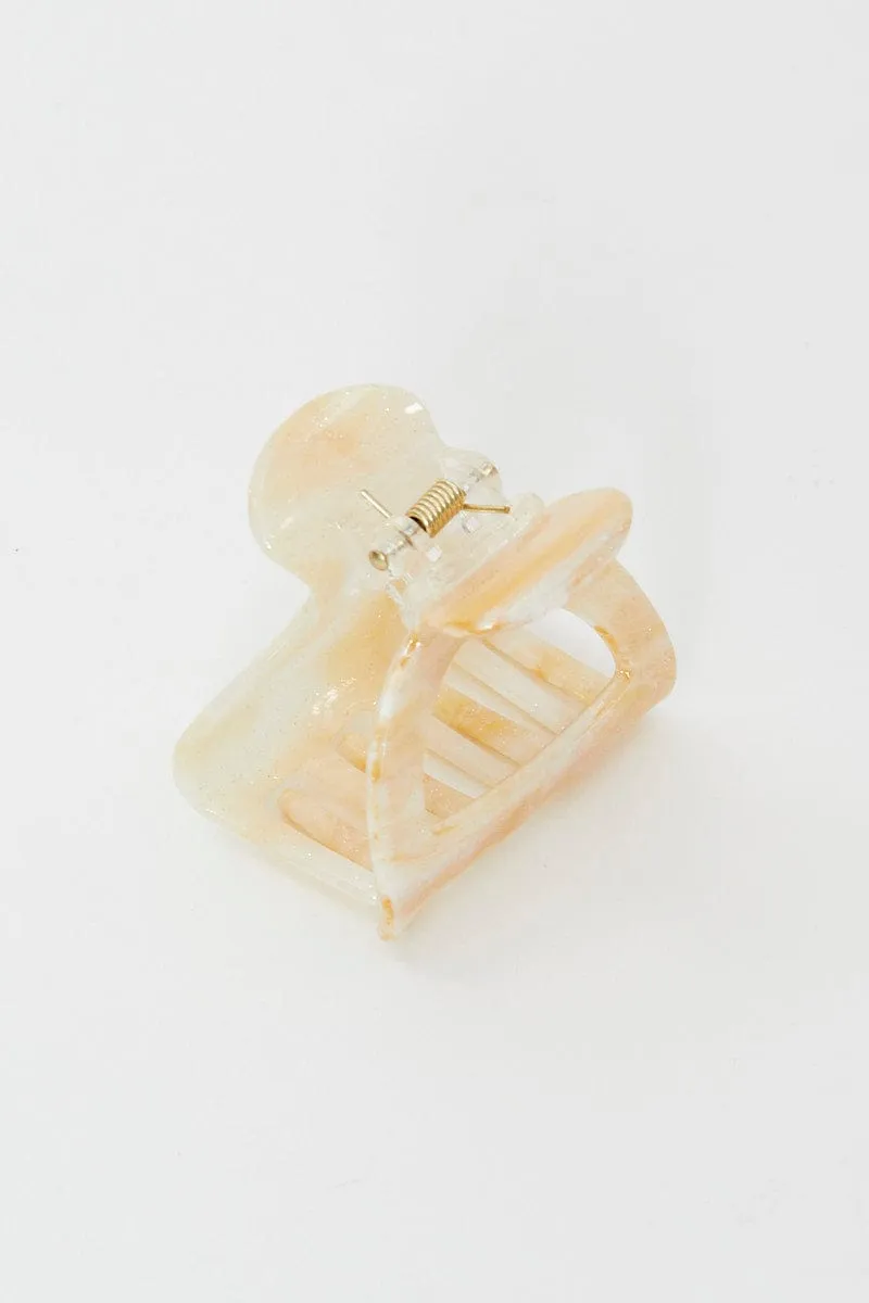 Beige Hair Claw sold by Ally Fashion product image thumbnail 2