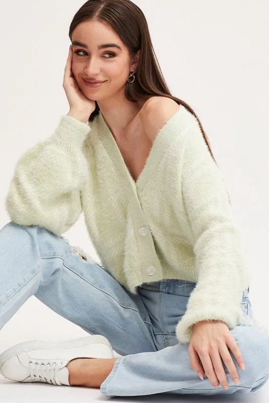 Check Knit Cardigan Long Sleeve Relaxed sold by Ally Fashion