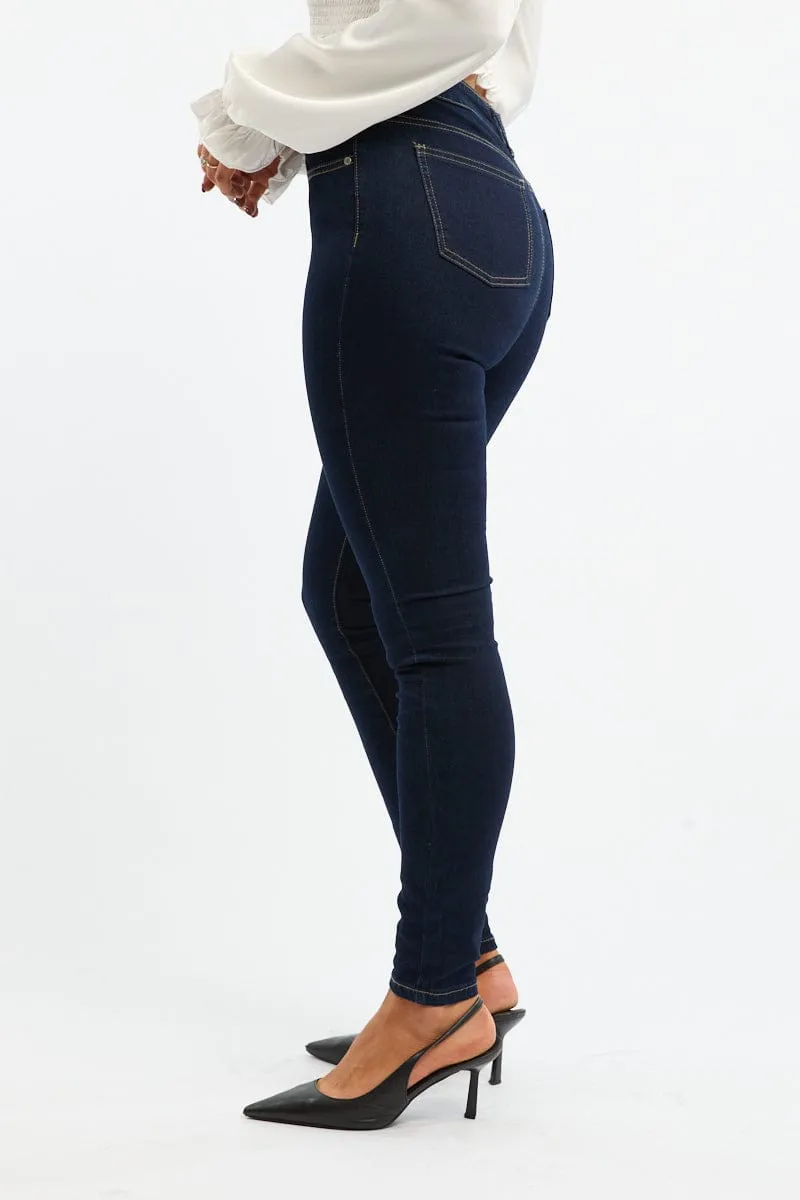 Denim Skinny Jeans High Rise sold by Ally Fashion product image thumbnail 3
