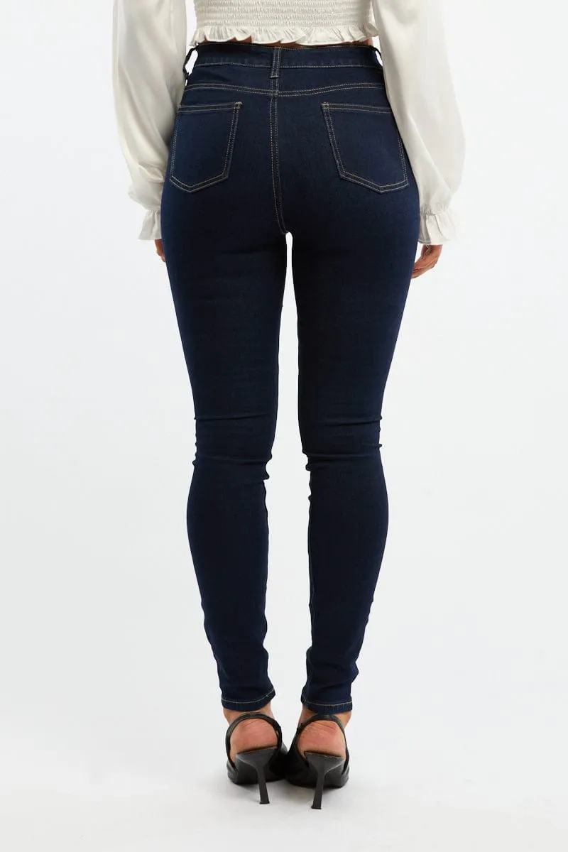 Denim Skinny Jeans High Rise sold by Ally Fashion product image thumbnail 4