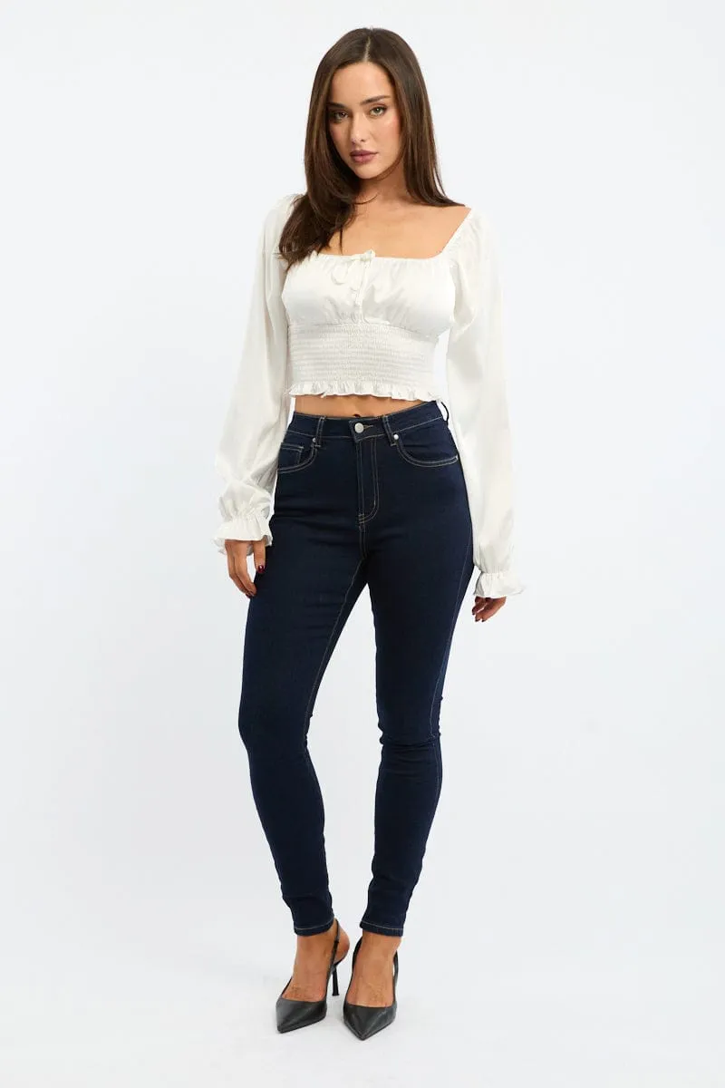 Denim Skinny Jeans High Rise sold by Ally Fashion product image thumbnail 2
