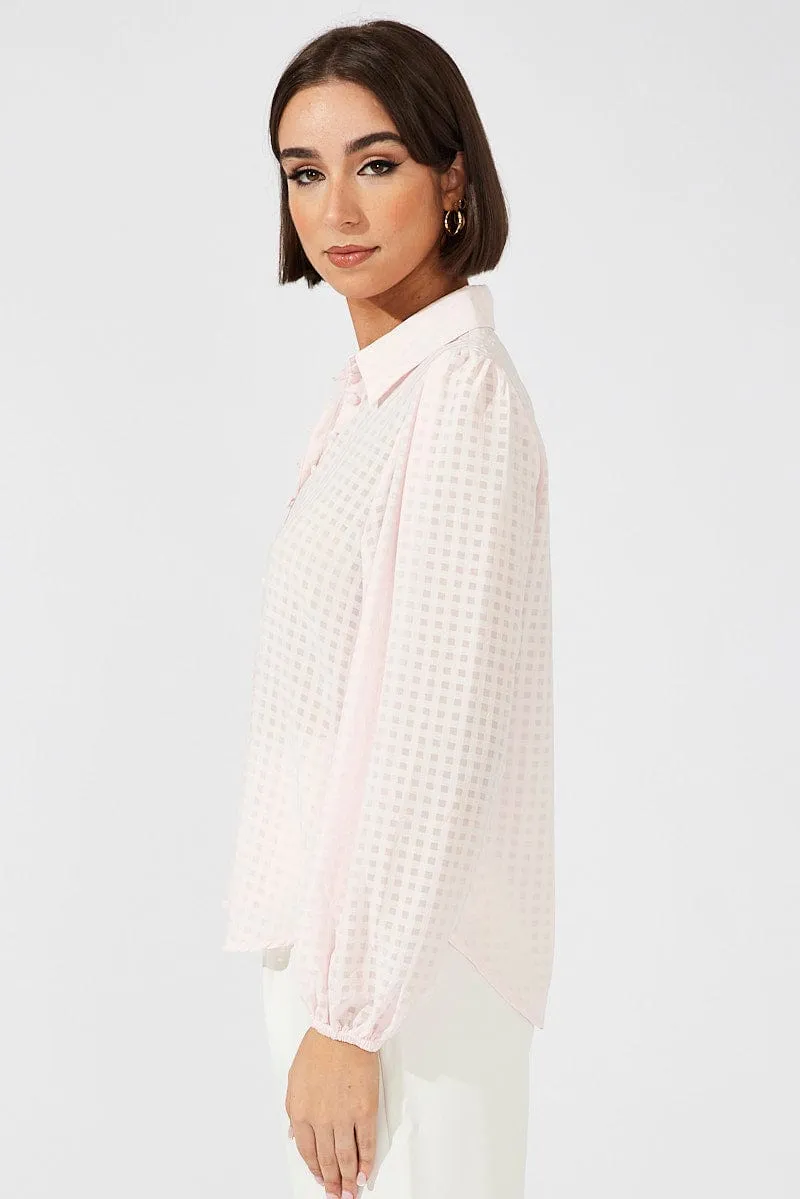 Pink Shirt Long Sleeve Texture sold by Ally Fashion product image thumbnail 4