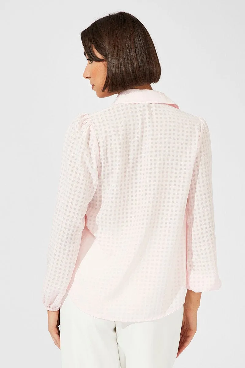 Pink Shirt Long Sleeve Texture sold by Ally Fashion product image thumbnail 5