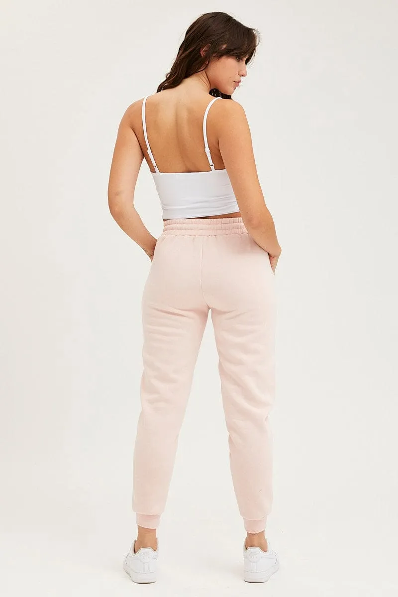 Pink Track Pants High Rise sold by Ally Fashion product image thumbnail 5