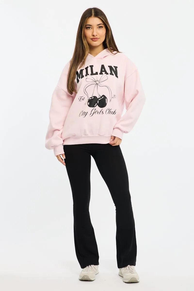 Pink Graphic Sweater Long Sleeve sold by Ally Fashion product image thumbnail 2