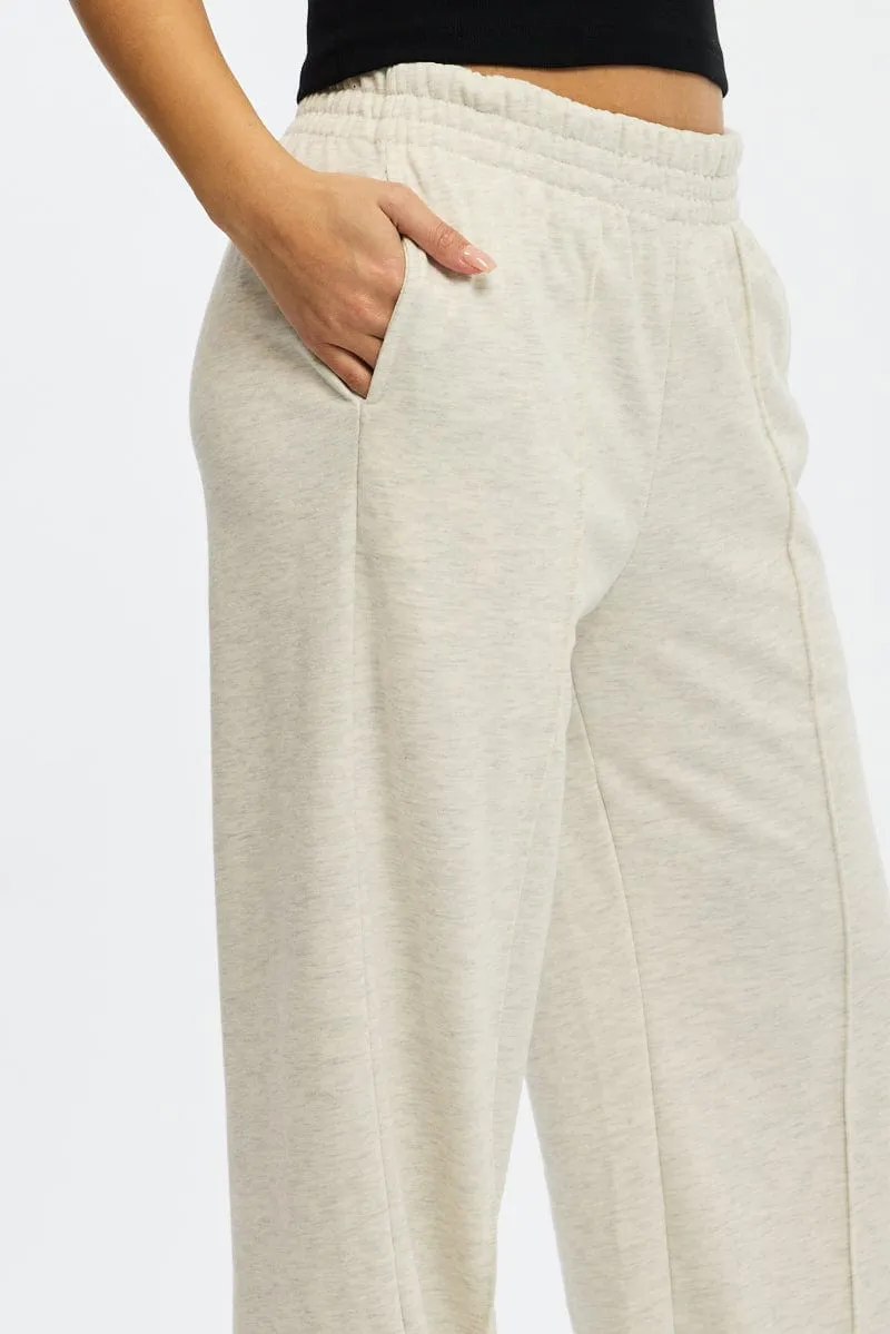 Grey Track Pants Wide Leg sold by Ally Fashion product image thumbnail 5