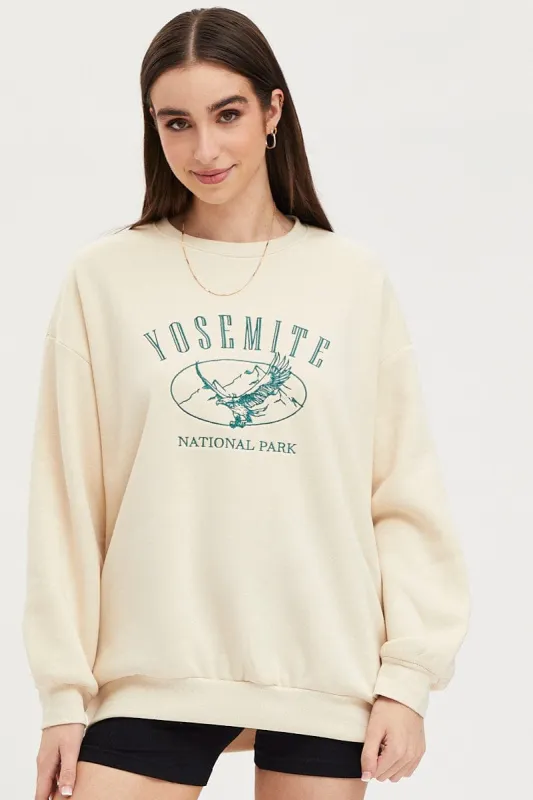 Beige Sweater sold by Ally Fashion