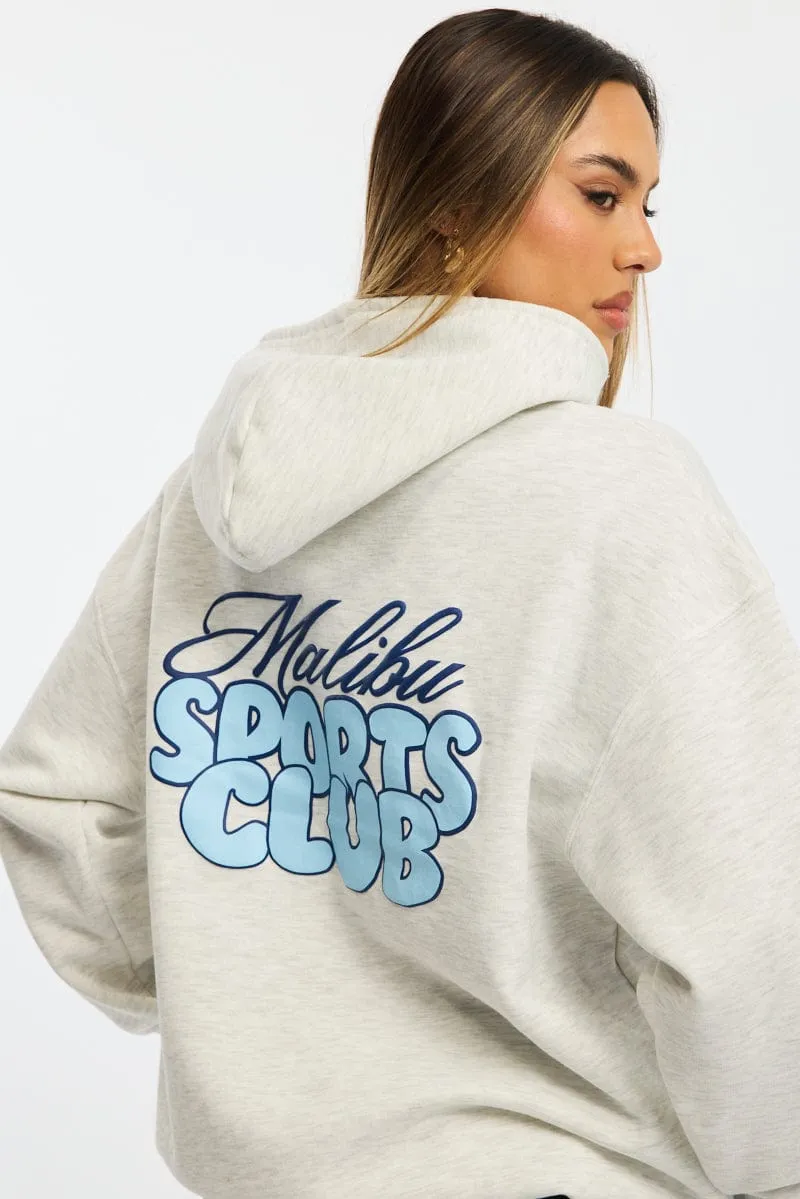 Grey Graphic Sweater Long Sleeve sold by Ally Fashion product image thumbnail 5