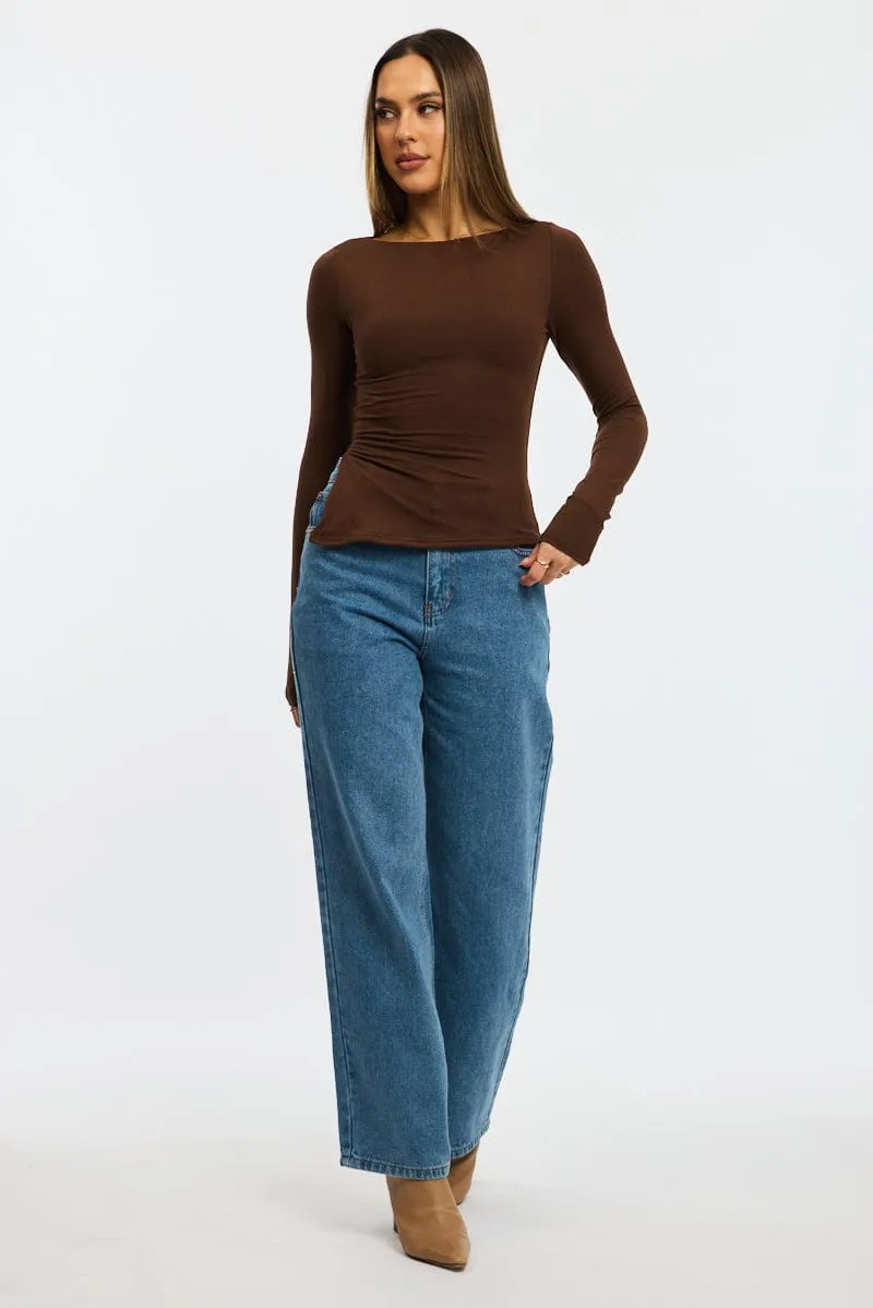 Denim Baggy Jeans Low Rise sold by Ally Fashion