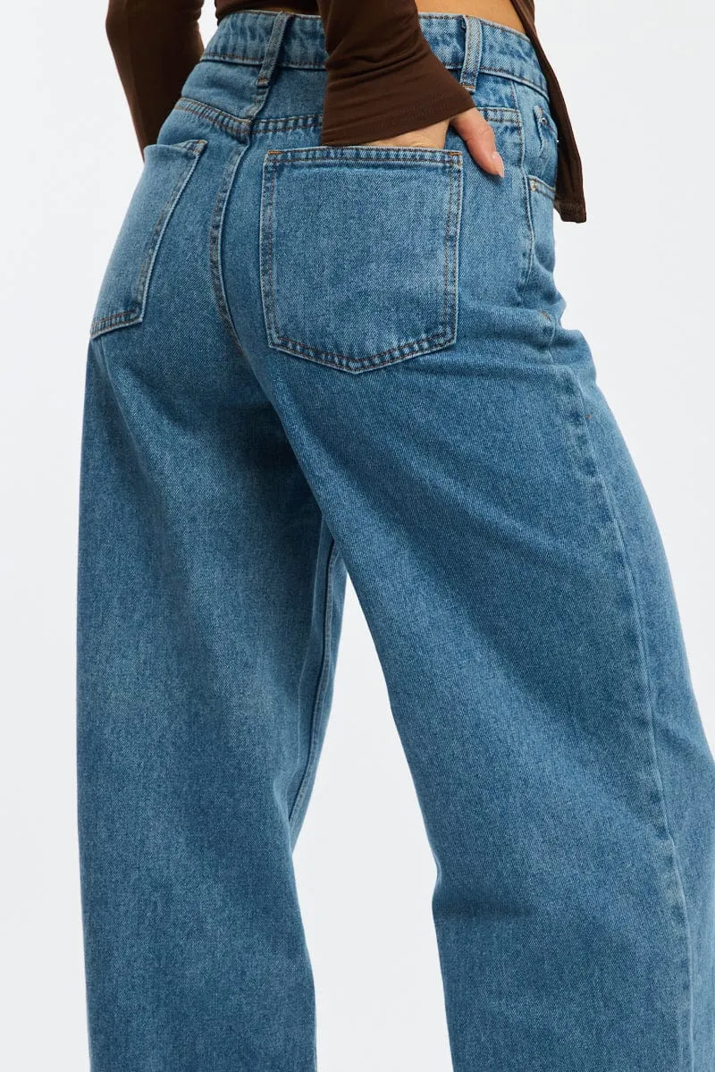 Denim Baggy Jeans Low Rise sold by Ally Fashion product image thumbnail 5