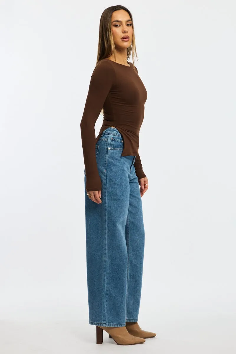 Denim Baggy Jeans Low Rise sold by Ally Fashion product image thumbnail 3
