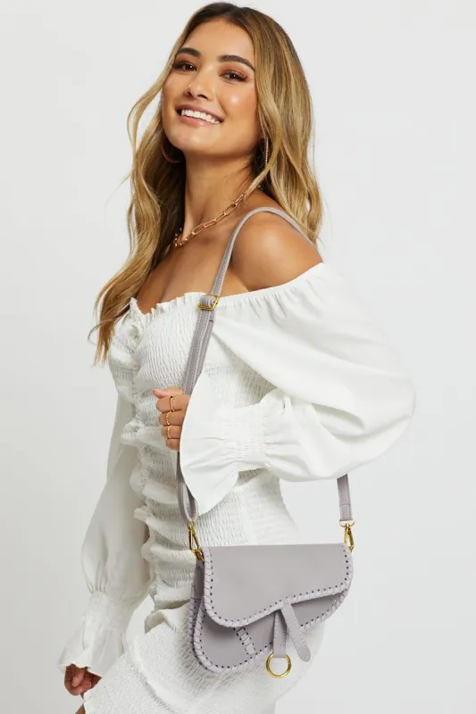 Purple Saddle Cross Body Bag sold by Ally Fashion