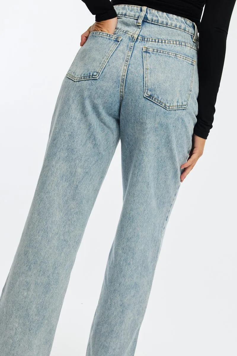 Denim Baggy Jeans Low Rise sold by Ally Fashion product image thumbnail 5