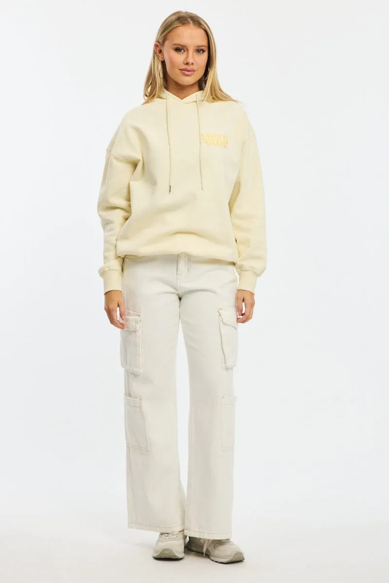 Yellow Graphic Hoodie Long Sleeve sold by Ally Fashion product image thumbnail 2