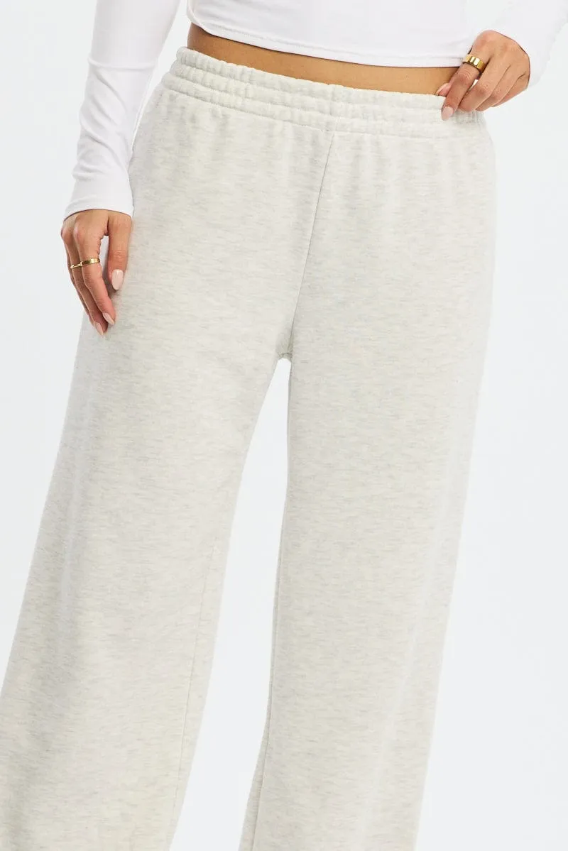 Grey Track Pants Wide Leg sold by Ally Fashion product image thumbnail 5