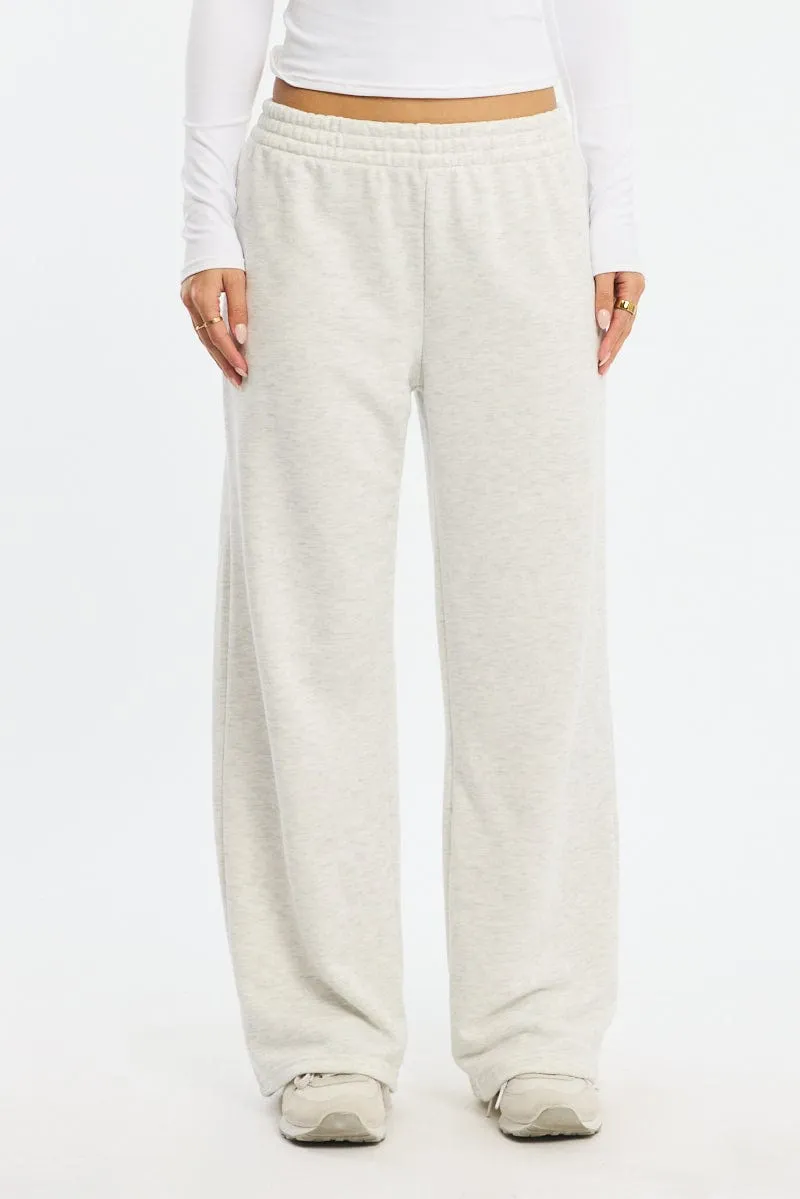 Grey Track Pants Wide Leg sold by Ally Fashion product image thumbnail 2